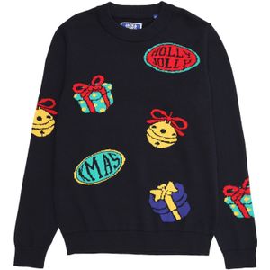 Jack & Jones - JORHOLIDAY - Trui - Turquoise - Nachtblauw - Geel - Knalrood