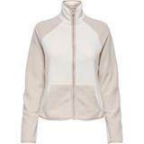ONLY PLAY Fleece jas 'ONPJULIES'  beige / wit