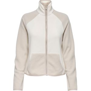 ONLY PLAY Fleece jas 'ONPJULIES'  beige / wit