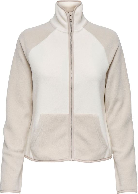 ONLY PLAY Fleece jas 'ONPJULIES'  beige / wit