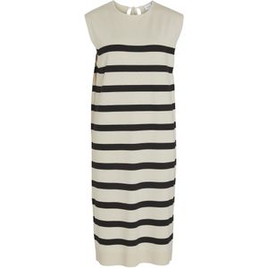 VILA Gebreide jurk  beige / zwart
