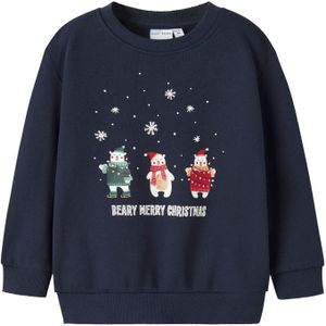 Sweatshirt - Kerst - Geborstelde Sweatstof - Lange Mouwen - Regular Fit