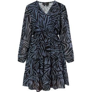 faina Jurk  donkergrijs / zwart