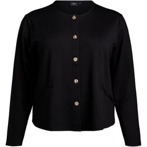 Zizzi Gebreid vest 'Vwinola'  zwart