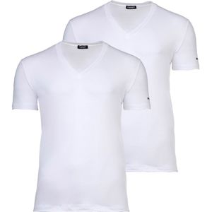 DSQUARED2 - Shirt - Wit - 2 Pack - Halve Mouw - V-hals
