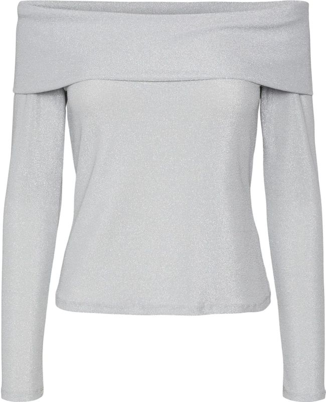 Vmdynasty - Top - Off-shoulder - Lange Mouwen - Glitterdetail