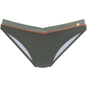 LASCANA Bikinibroek  olijfgroen / oranje