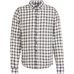 Casual Friday Overhemd 'Anton'  nachtblauw / grijs / wit