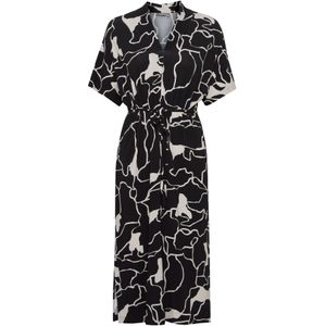 Fransa Jurk  zwart / wit