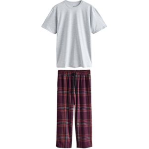 Next Pyjama lang  grijs / donkerrood