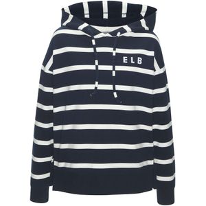 Elbsand - Hoodie - Marine/wit - Met Logoprint