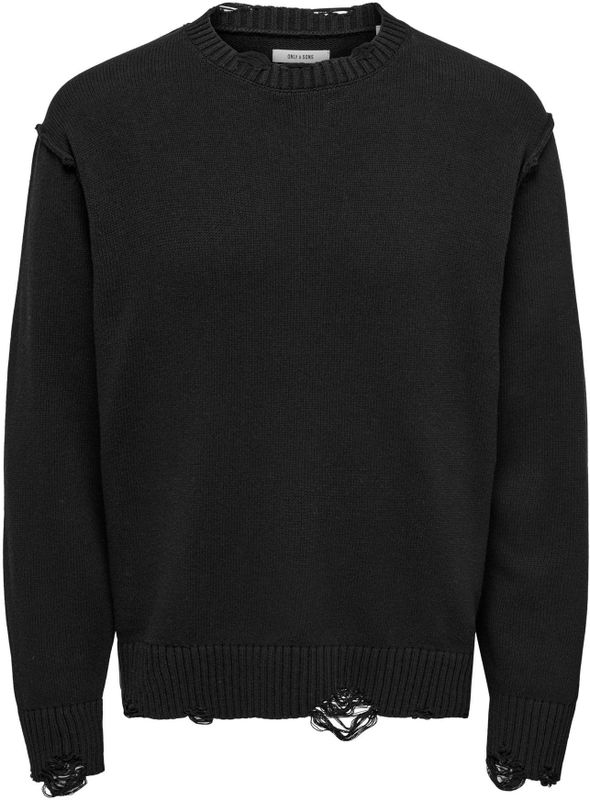 Onstune - Gebreide Pullover - Relaxed Fit - Lange Mouwen - O-hals
