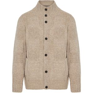 Funky Buddha Gebreid vest  beige