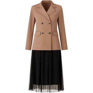 MODAMIHRAM Kostuum  beige / zwart