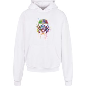 F4NT4STIC Sweatshirt 'Star Wars Premium Stormtrooper Paint Splats'  blauw / lichtgroen / lila / wit