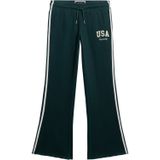 Superdry Broek 'Essentials'  groen / wit