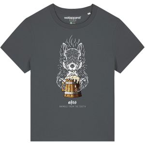 Watapparel Shirt ' Eichhörnchen '  antraciet / gemengde kleuren