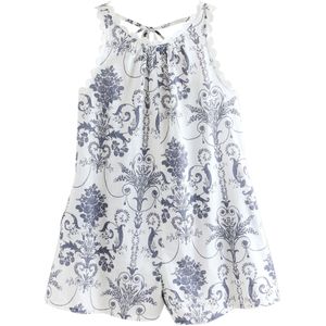 LAURA ASHLEY Jumpsuit  nachtblauw / wit