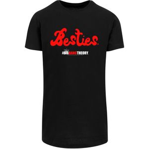 F4NT4STIC Shirt 'Theory Besties'  rood / zwart / wit