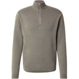 Onsting - Gebreide Pullover - Hoge Hals - Lange Mouwen - Halve Ritssluiting - Regular Fit