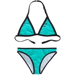 Look - Triangelbikini - Turquoise - Zwart - Polyamide