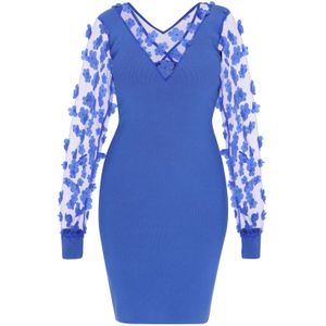 faina Cocktailjurk  royal blue/koningsblauw
