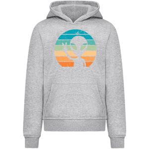 F4NT4STIC Sweatshirt 'Alien Piece Sonnenuntergang'  grijs