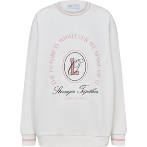 OH APRIL Sweatshirt 'Alena Raglan'  rosa / zwart / wit