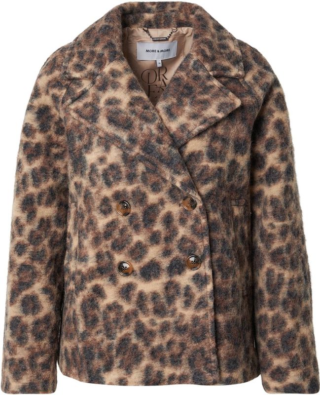 MORE & MORE Tussenjas  camel / chocoladebruin / zwart