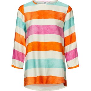 Emily Van Den Bergh Blouse  ivoor / hemelsblauw / oranje / pink