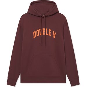 WOOD WOOD Sweatshirt 'WWJames'  donkerbruin / oranje