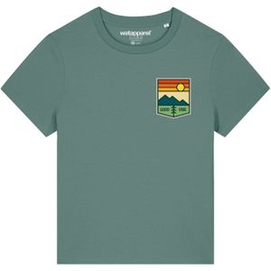 Watapparel Shirt ' Good Vibe '  groen / gemengde kleuren