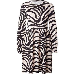 Hailys Jurk 'Jo44sie'  lichtbeige / zwart