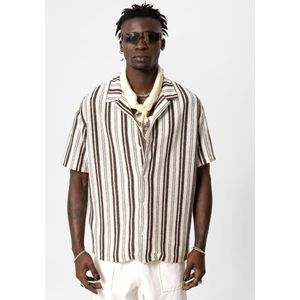 VAMOS CLO Overhemd  crème / bruin