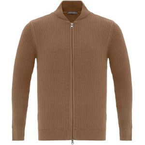 Jacey Quinn Gebreid vest  camel