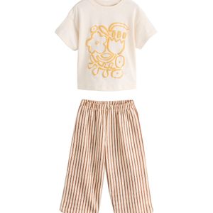 Next Set  crème / honing / wit