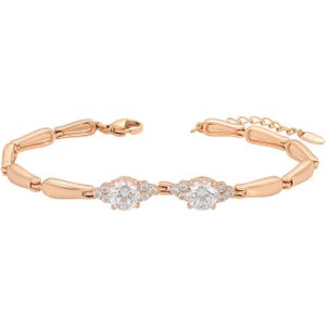 faina Armband  rose-goud / transparant