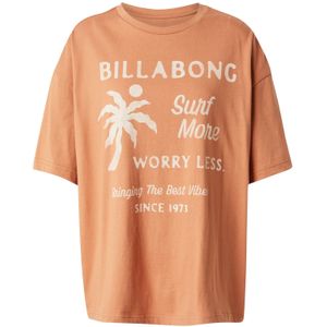 BILLABONG - JUMPS IN WATER - Shirt - Mokka - Ronde Hals - Halve Mouw