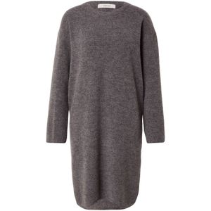 SELECTED Gebreide jurk 'SLFLULU'  donkergrijs