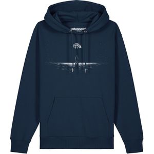 Watapparel Sweatshirt 'Lost in space'  navy / wit