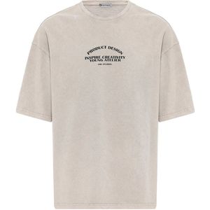 Dandalo Shirt 'Jehuel'  stone grey / zwart