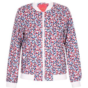 swirly Tussenjas  lichtblauw / donkerblauw / rood / wit