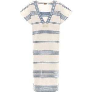Ikigai the City Zomerjurk  lichtblauw / offwhite