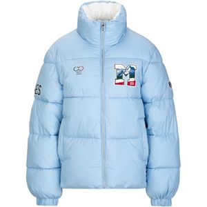 19V69 ITALIA Winterjas 'Joja'  lichtblauw / rood / wit