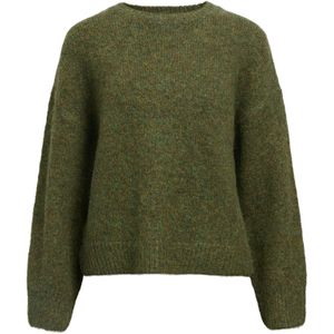 OBJECT Trui 'SAGGIA'  groen gemêleerd