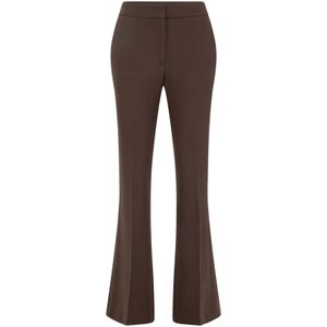 WE Fashion Pantalon  donkerbruin