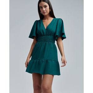 BWLDR Jurk 'Brina'  smaragd