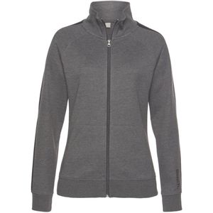 Sweatvest - Mélange - Sweatstof - Opstaande Kraag - Normale Pasvorm