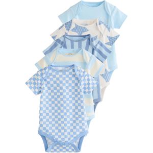 Next Rompertje/body  crème / opaal / lichtblauw