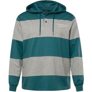Men Plus Sweatshirt  grijs / petrol